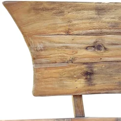 Best 145x99x65 Design Holzbank in Boot Optik - Teako Sitzbank