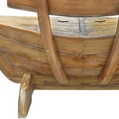 Best 145x99x65 Design Holzbank in Boot Optik - Teako Sitzbank