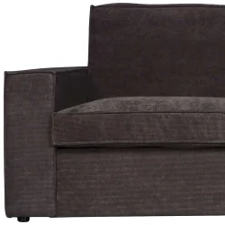 Best 283x92x197 Eckcouch in Grau Cord Stoff - Olciano Sofas
