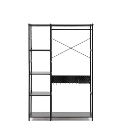 Clearance 120x182x45 Garderoben Regal mit Stange - Nalisha Regale