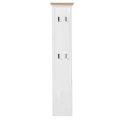 41x195x9 Garderobenpaneel mit 4 festen Haken - Nurelcas Garderoben