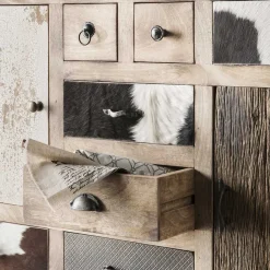 Sale 115x103x36 Große Kommode aus Recyclingholz - Calcalero Sideboards