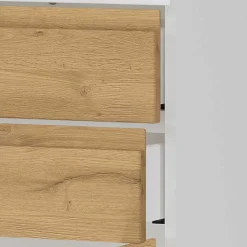 Clearance 60x97x34 Highboard fürs Bad zweifarbig - Aspariavo Highboards