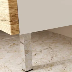 Clearance 60x97x34 Highboard fürs Bad zweifarbig - Aspariavo Highboards