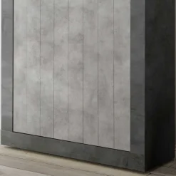 110x144x43 Highboard in Beton Grau Dekor - Beverli Highboards