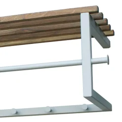 76x26x34 Hängegarderobe in Weiß & Eiche - Marcios Garderoben