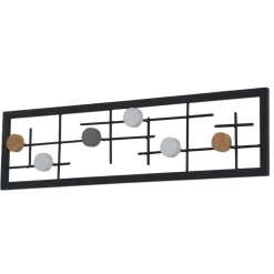 Best 60x16x6 Hängende Garderobe mit 6 Kleiderhaken - Yucio Garderoben