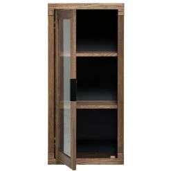 50x105x35 Hängevitrine aus Eiche in Wenge - Sieno Vitrinen