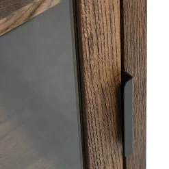 50x105x35 Hängevitrine aus Eiche in Wenge - Sieno Vitrinen