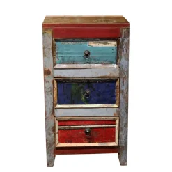 Best 45x80x35 Hochkommode im Shabby Chic - Slinida Kommoden