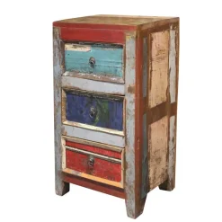 Best 45x80x35 Hochkommode im Shabby Chic - Slinida Kommoden