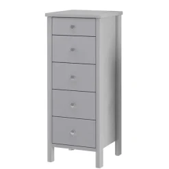 Clearance 40x106x41 Hochkommode in Grau lackiert - Jessy Kommoden