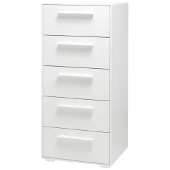 Best 50x111x49 Hochkommode in Weiß aus Buche - Volcma Kommoden