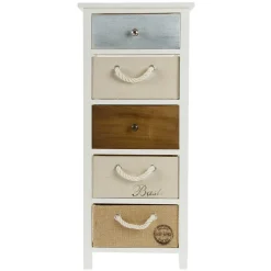 Outlet 38x91x28 Hochkommode mehrfarbig - Amare Kommoden