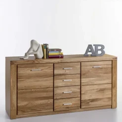 Best 158x80x40 Holz Sideboard aus Wildeiche - Maila Sideboards