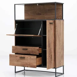 99x151x38 Industrial Highboard fürs Wohnzimmer - Xindus Highboards