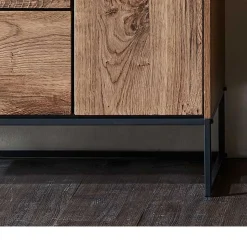 99x151x38 Industrial Highboard fürs Wohnzimmer - Xindus Highboards