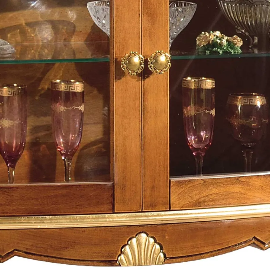 108x100x40 Italienische Vitrine 2-türig - Carlenna I Vitrinen