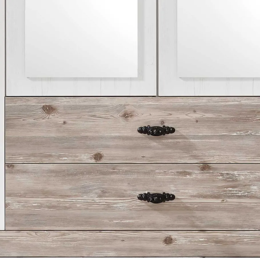 Sale 215x201x60 Kleiderschrank Country Style - Nedita Kleiderschränke|Schränke