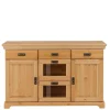 145x84x40 Kommode aus Holz mit Glas - Arendu Sideboards