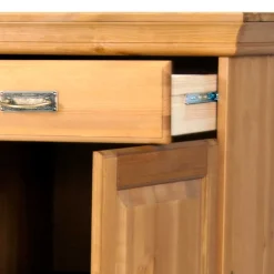 145x84x40 Kommode aus Holz mit Glas - Arendu Sideboards