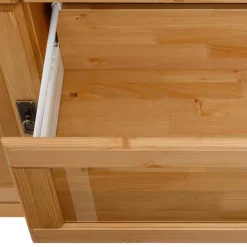 145x84x40 Kommode aus Holz mit Glas - Arendu Sideboards