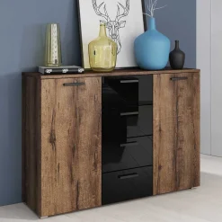Best 132x93x38 Kommode in Wildeiche dunkel - Ulpro Sideboards