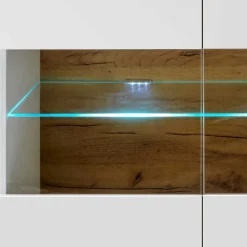 138x91x40 Kommode mit Glas 3-türig - Myrda Sideboards