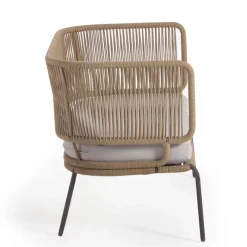 Sale 135x80x65 Kordelgeflecht Sofa mit Sitzpolster - Membres Sitzbank