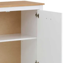 140x80x35 Landhaus Anrichte mit Metallgriffen - Xasimir Sideboards