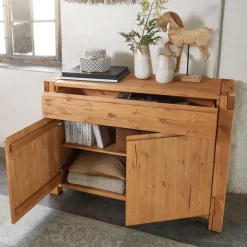 Sale 122x88x44 Landhaus Holzkommode aus Kiefer - Delamaro Sideboards