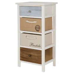 Sale 38x74x28 Landhaus Kommode mit vier Schubladen - Amare Kommoden