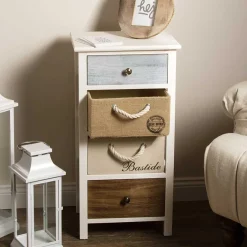 Sale 38x74x28 Landhaus Kommode mit vier Schubladen - Amare Kommoden