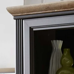 Best 66x204x42 Landhausvitrine beleuchtet LED - Thumbs Vitrinen