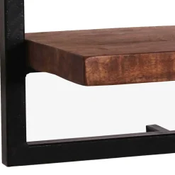 35x25x35 Loft-Wandregal mit Altmetall-Rahmen - Mendoza Regale