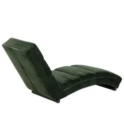 60x82x170 Lounge Liege mit Samt in Dunkelgrün - Cadiz Sofas
