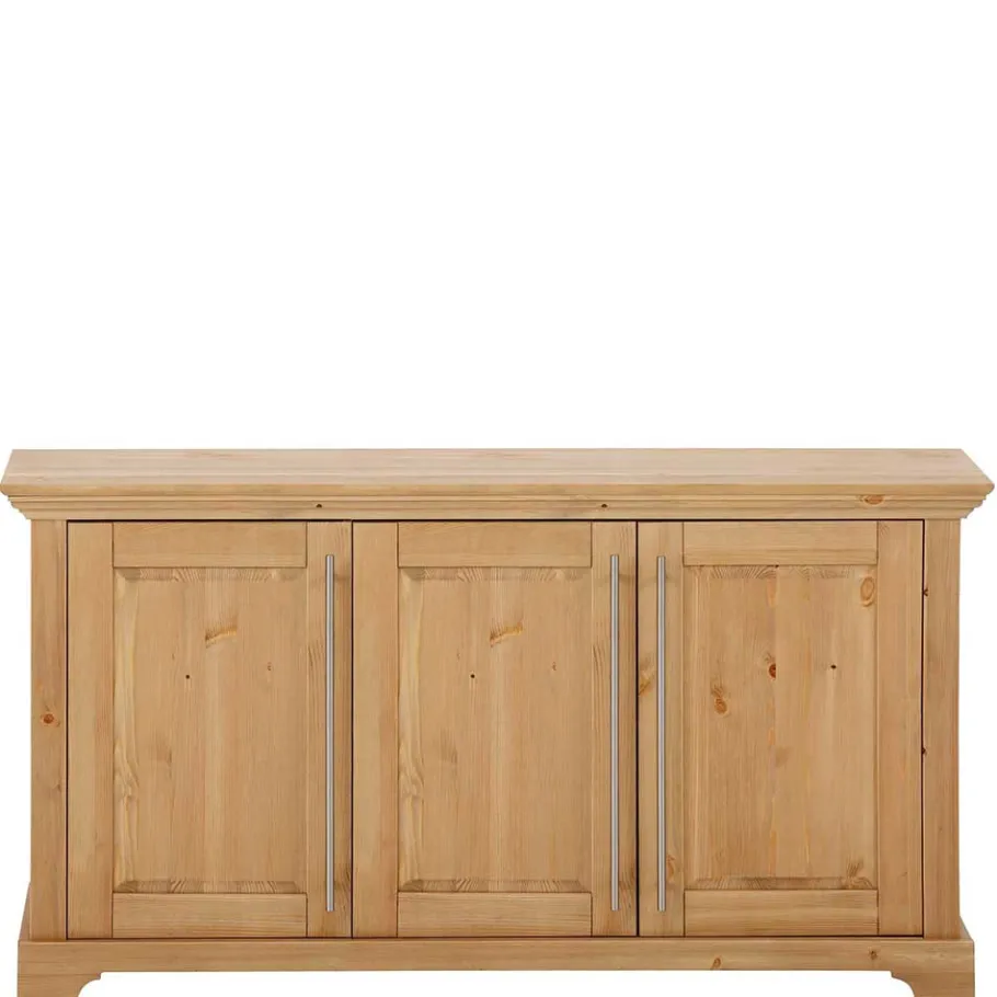 Best 132x70x39 Moderne Holzkommode mit drei Türen - Noellisa Sideboards