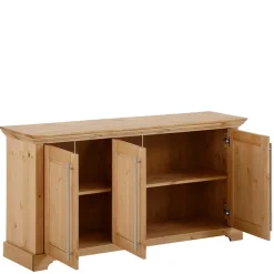 Best 132x70x39 Moderne Holzkommode mit drei Türen - Noellisa Sideboards