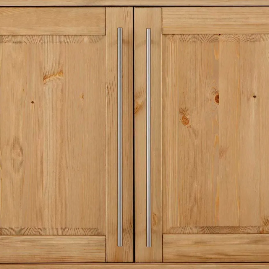 Best 132x70x39 Moderne Holzkommode mit drei Türen - Noellisa Sideboards