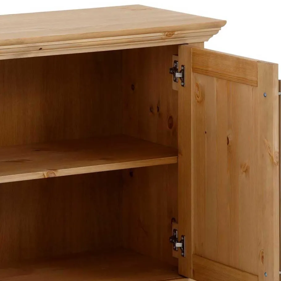 Best 132x70x39 Moderne Holzkommode mit drei Türen - Noellisa Sideboards