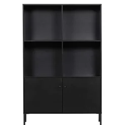 Best 100x155x40 Moderner Schrank in Schwarz - Nick Regale