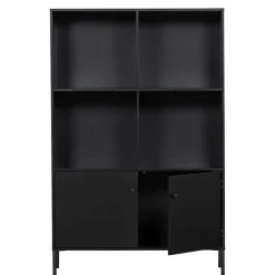 Best 100x155x40 Moderner Schrank in Schwarz - Nick Regale