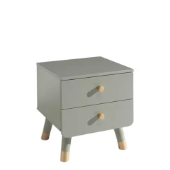 Sale 44x46x40 Nachtkommode in Graugrün & Gold - Ofmany Kommoden