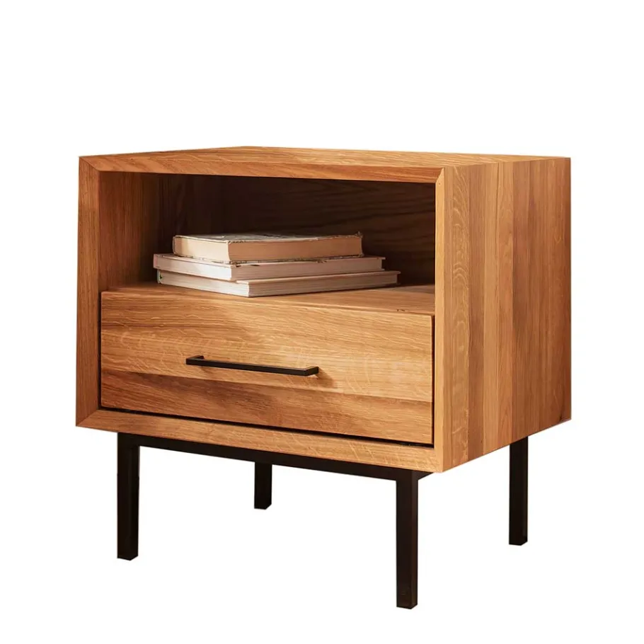 Best 51x50x40 Nachtkommode mit Fach & Schublade - Kerfa Kommoden