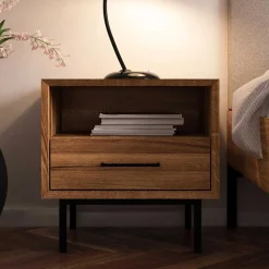 Best 51x50x40 Nachtkommode mit Fach & Schublade - Kerfa Kommoden