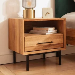 Best 51x50x40 Nachtkommode mit Fach & Schublade - Kerfa Kommoden