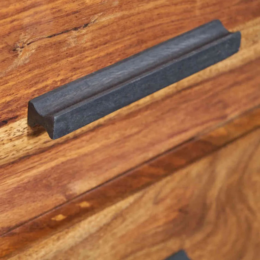 Clearance 40x66x35 Nachtkommode mit Fach & 2 Schubladen - Crystons Kommoden