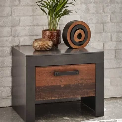 Outlet 55x45x43 Nachtkommode mit Wangengestell - Timuras Kommoden