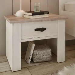 Outlet 58x45x40 Nachtkonsole mit Schublade - Nedita Kommoden