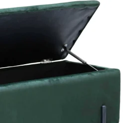 95x46x37 Polsterbank in Grün Samt - Vongura Sitzbank